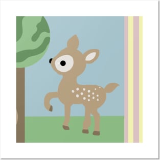 Adorable Baby Deer Posters and Art